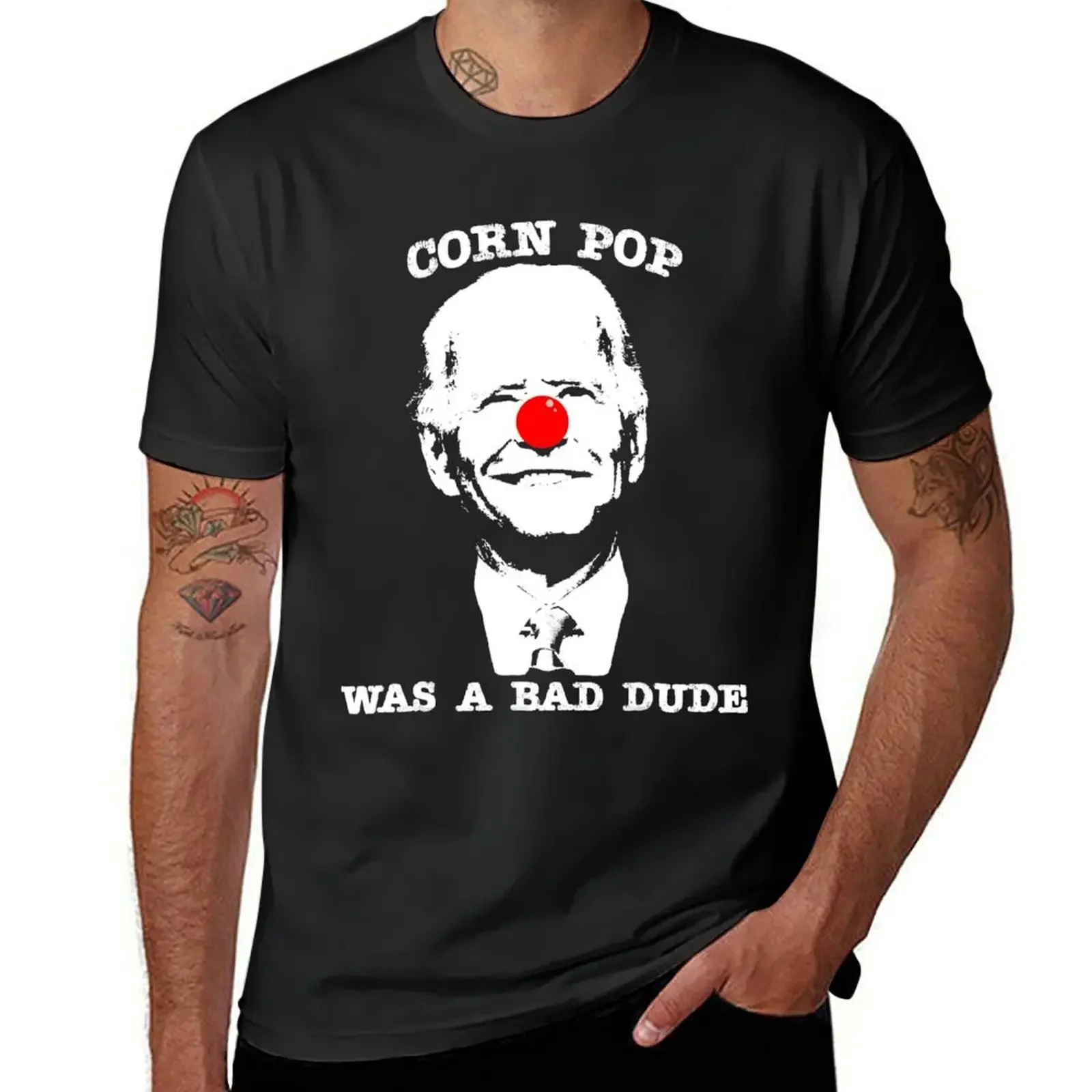 

Corn Pop Was A Bad Dude Anti-Biden T-Shirt tshirts personalised plus size clothes summer clothes plain white t shirts men