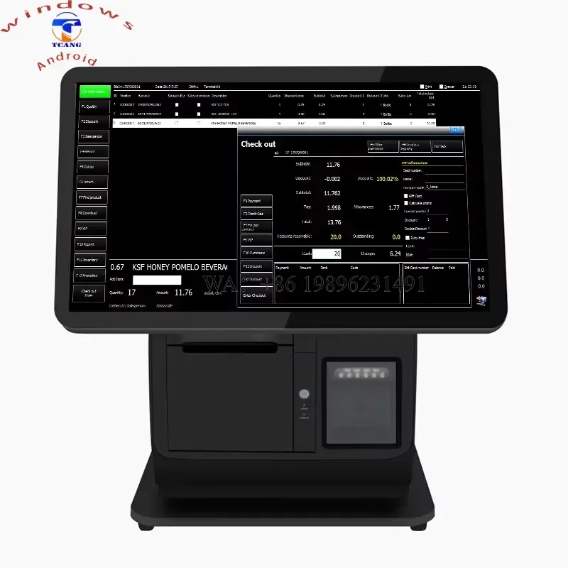 2023 New Cash Register Windows Pos Systems Android Pos Terminal System Thermal Printer