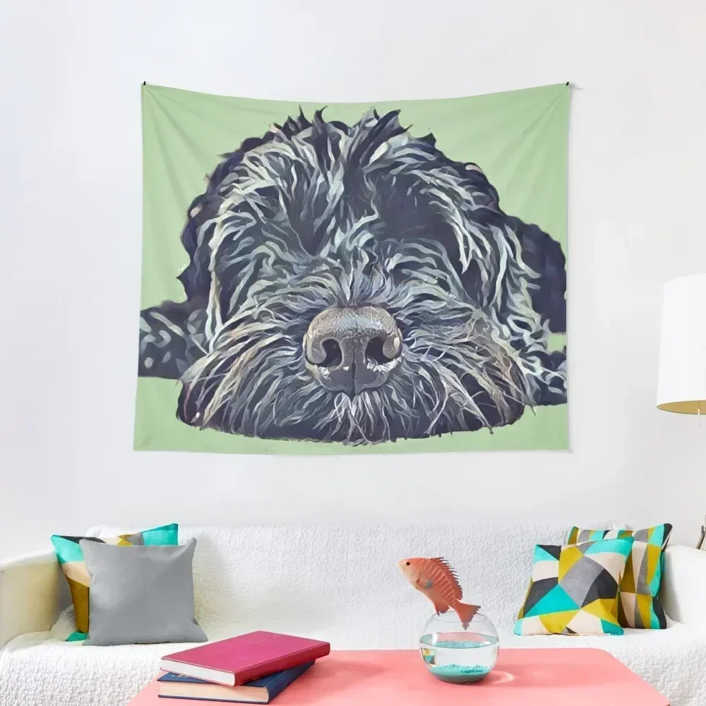 

Cockapoo Pop Art - Green Tapestry Aesthetic Decoration Bathroom Decor Cute Room Decor Room Decorating Aesthetic Tapestry