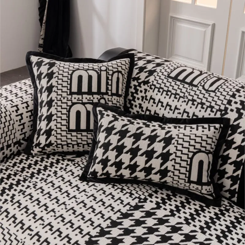 شوباكفير 2025 جديد الشنيل كل موسم أريكة مربعة الشكل العالمي أريكة حصيرة وسادة مسند الذراع غرفة المعيشة الأريكة الغلاف أريكة كيس وسادة