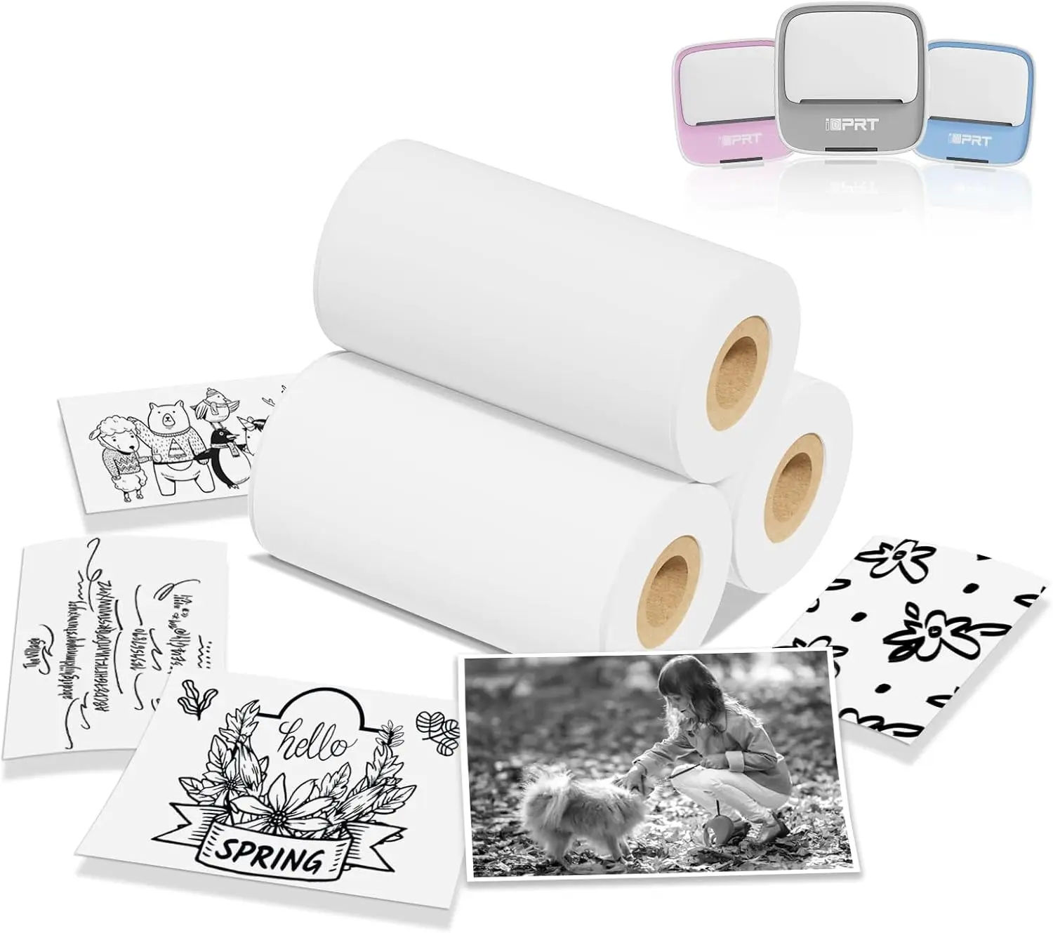 

Mini Thermal Sticker Paper 57x29mm, 3 Rolls for S1/S2/M02/T02 Printers, BPA-Free & Water-Resistant Photo Refill