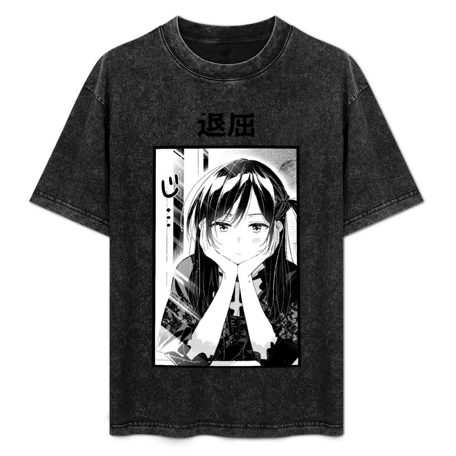 

CHIZURU MIZUHARA KANOJO OKARISHIMASU - RENT A GIRLFRIEND T-Shirt Simple Line Art Print Tee
