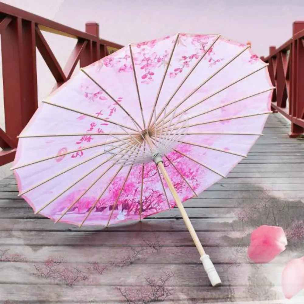 ร่มพัดขนาด 56 ซม. สไตล์จีนโบราณ ผ้าไหม ร่มประกอบการแสดงเต้นรำ มี 10 สี ร่มสไตล์ญี่ปุ่นคลาสสิก