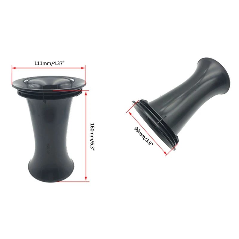 Speaker Port Subwoofer Bass for Reflex Inverted Tube 99mm x 160mm Black Loudspeaker Port Tube Set of 2PCS