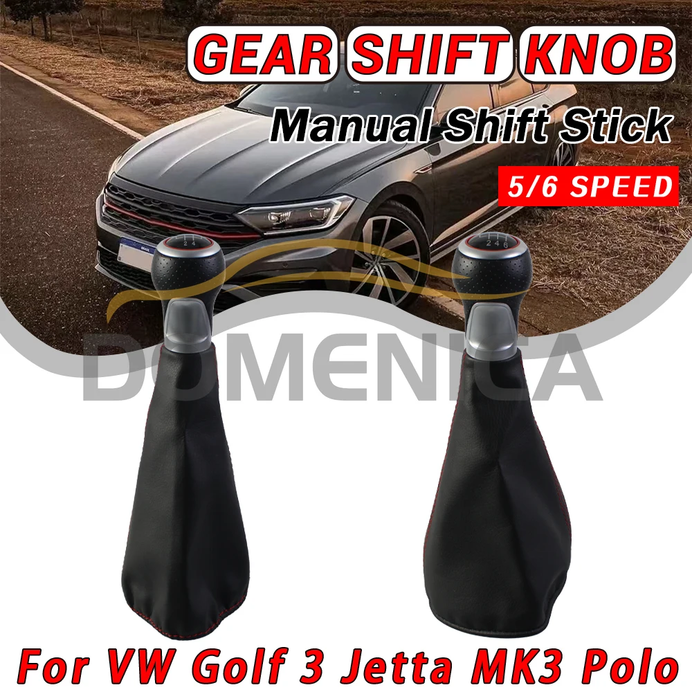 

Аксессуары для автомобилей: Ручка переключения передач 5/6 скоростей для VW GOLF 3 с чехлом, стильный элемент интерьера автомобиля.