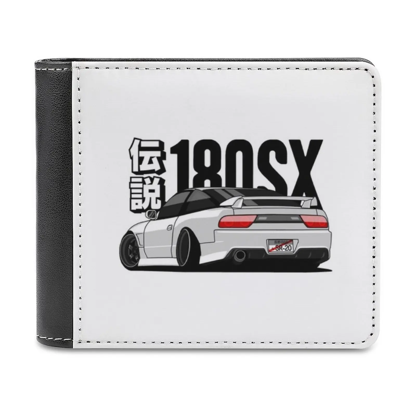 

180Sx 240Sx White Leather Wallet Men's Wallet Diy Personalized Purse Father's Day Gift Silvia S13 S14 S15 S Chassis Driftcar