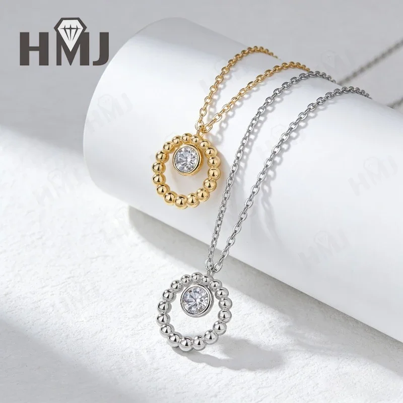 D Color Mossanite Necklace 925 Sterling Silver