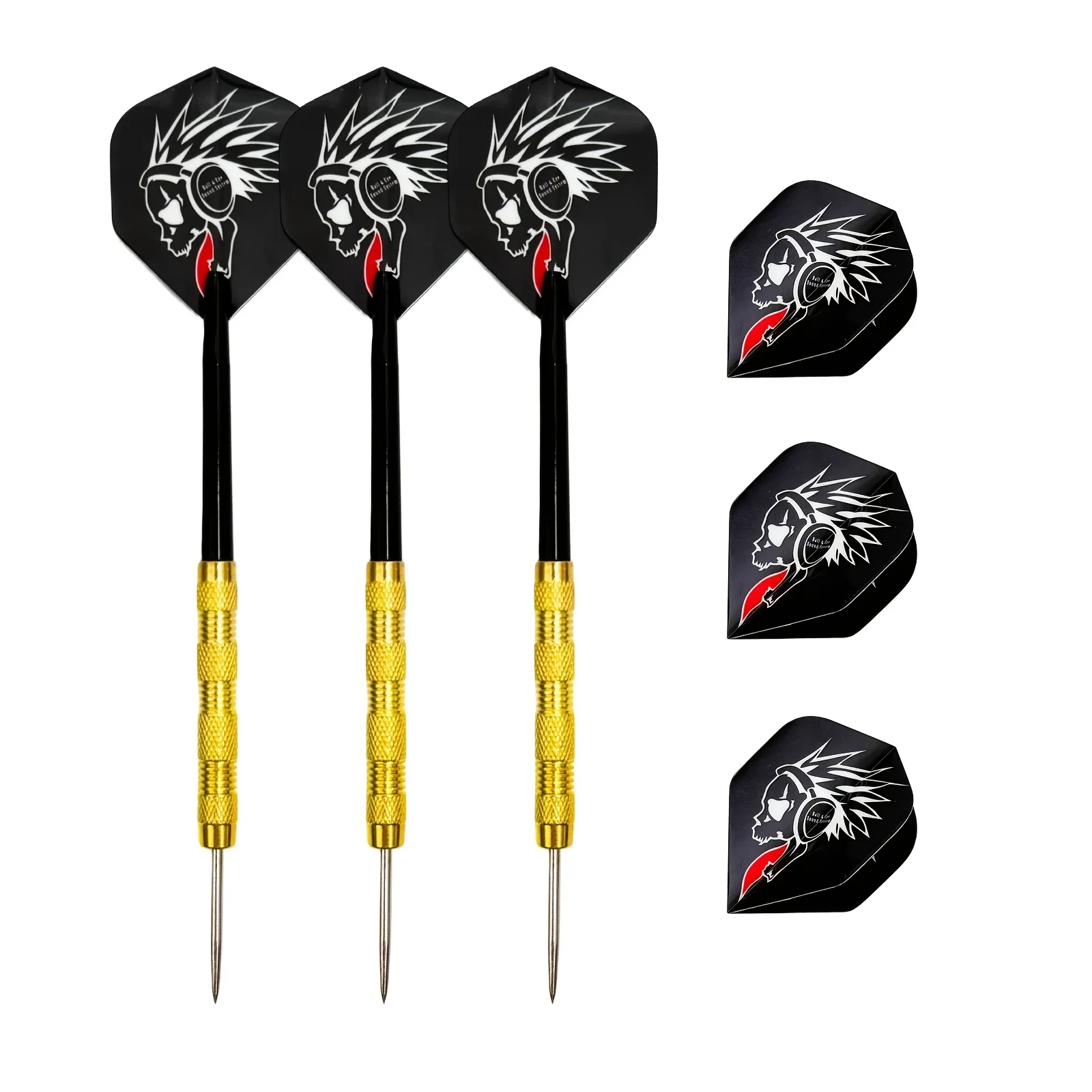 3 Pieces of 14g Professional Steel Pointed Darts, Hard Steel Pointed Darts, Rolled Copper Barrel, Multiple Styles to Choose from