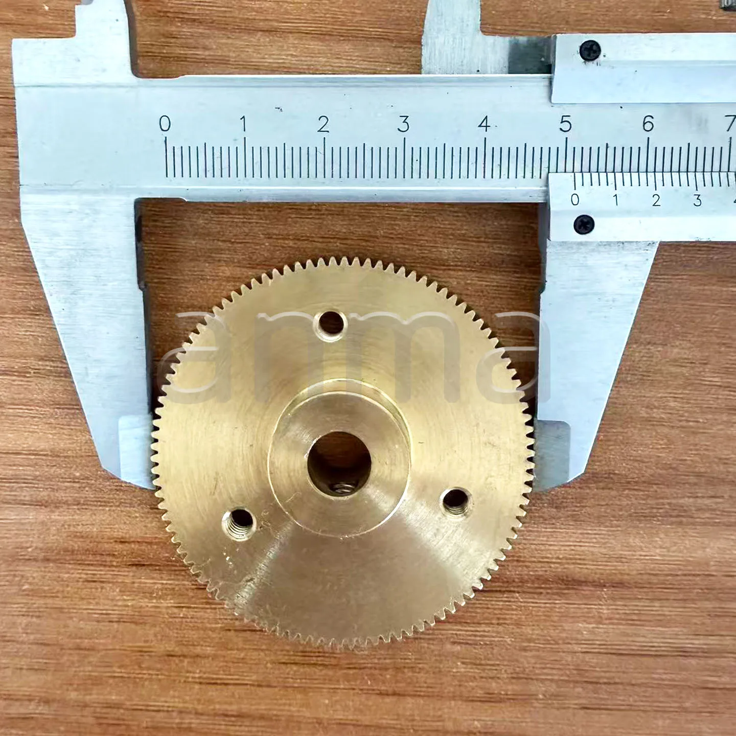2PCS C5.072.263/01 Pull gauge copper gear for Heidelberg SM102 CD102 Motor Gear 51x10x8mm 100 teeths