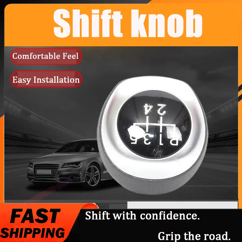 For Hyundai Verna 5-Speed Glossy Gray Shift Knob Shift Knob Dust Cover Shift Knob Auto Part