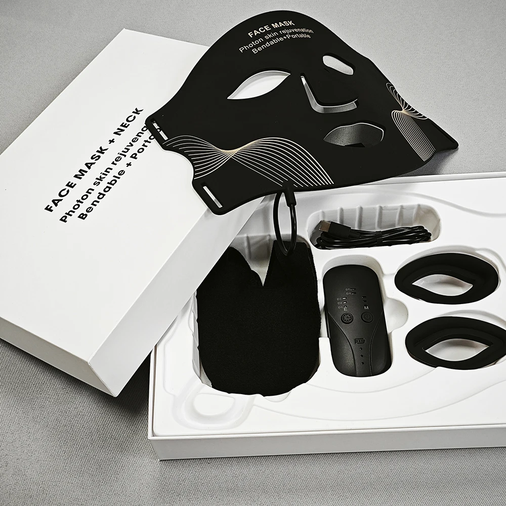 2025 الوافدين الجدد تتجه الاستخدام المنزلي معدات التجميل سيليكون 7 في 1 LED قناع الوجه العلاج بالضوء الأحمر قناع الوجه للعناية بالبشرة