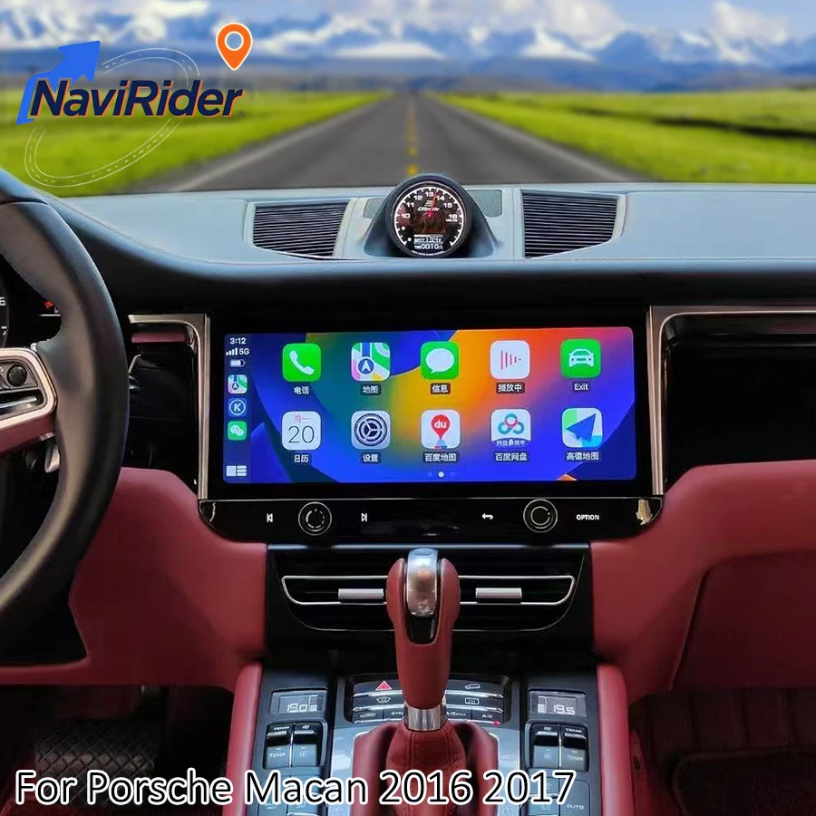 

12,3-дюймовый экран Android 15, для Porsche Macan 2016 2017, автомобильный радиоприемник, мультимедийный плеер, стерео, беспроводной Carplay, навигация, головное устройство GPS
