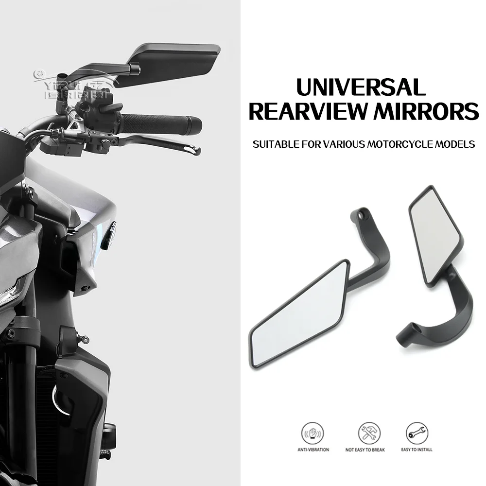 

Motorcycle Rearview Mirror For YAMAHA MT03 MT07 MT09 MT09 MT10 SP ABS MT 07 Invisible Wing Adjustable Rotating Side View Mirror