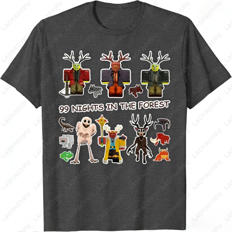 آسف لا أستطيع 99 ليالًا وداعًا في الغابة ألعاب الهالوين ميرش الكبار القطن تي شيرت الرعب الوحش بالذئب وارلوك مطبوعة القمم