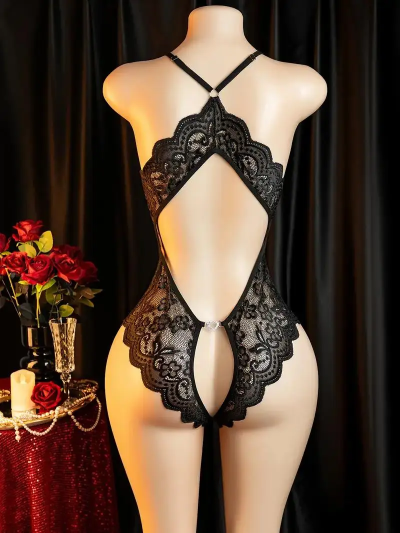 سلس الكبار الأسود رفع حمالات الصدر مثير Lingеrie الساخن المثيرة زي مفتوح المنشعب مفتوح الصدرية فستان بيبي دول نسائي عارية الذراعين #3