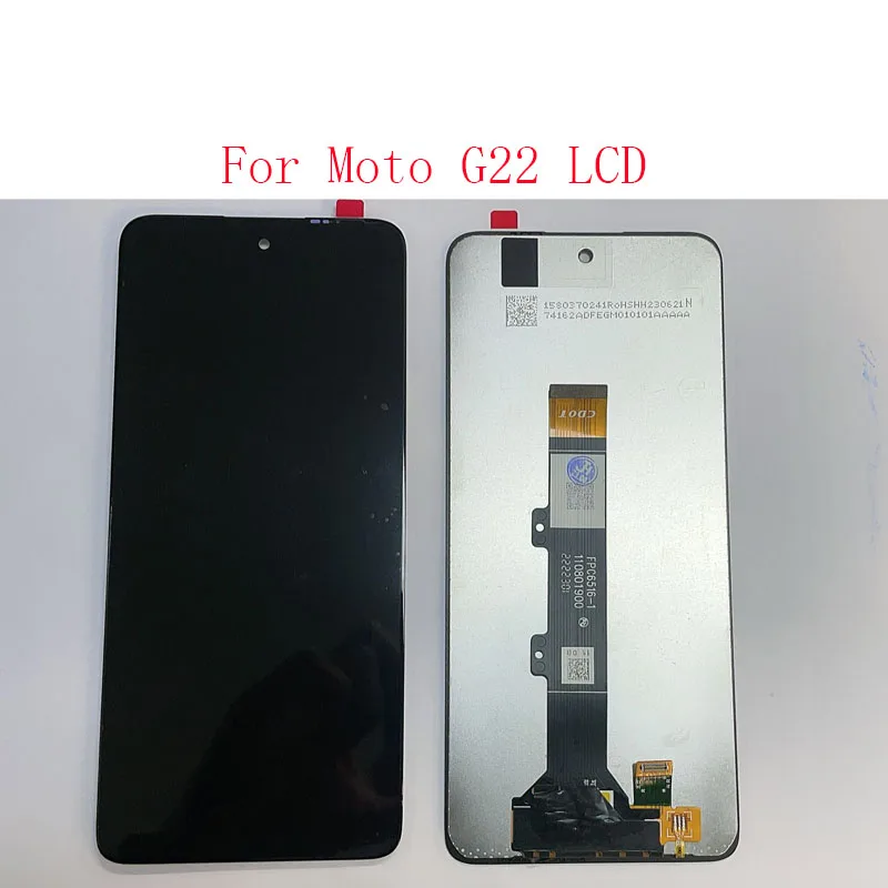 Original LCD Display for Motorola Moto G22, Touch Screen Digitizer Assembly Replacement, XT2231-2, 6.5 