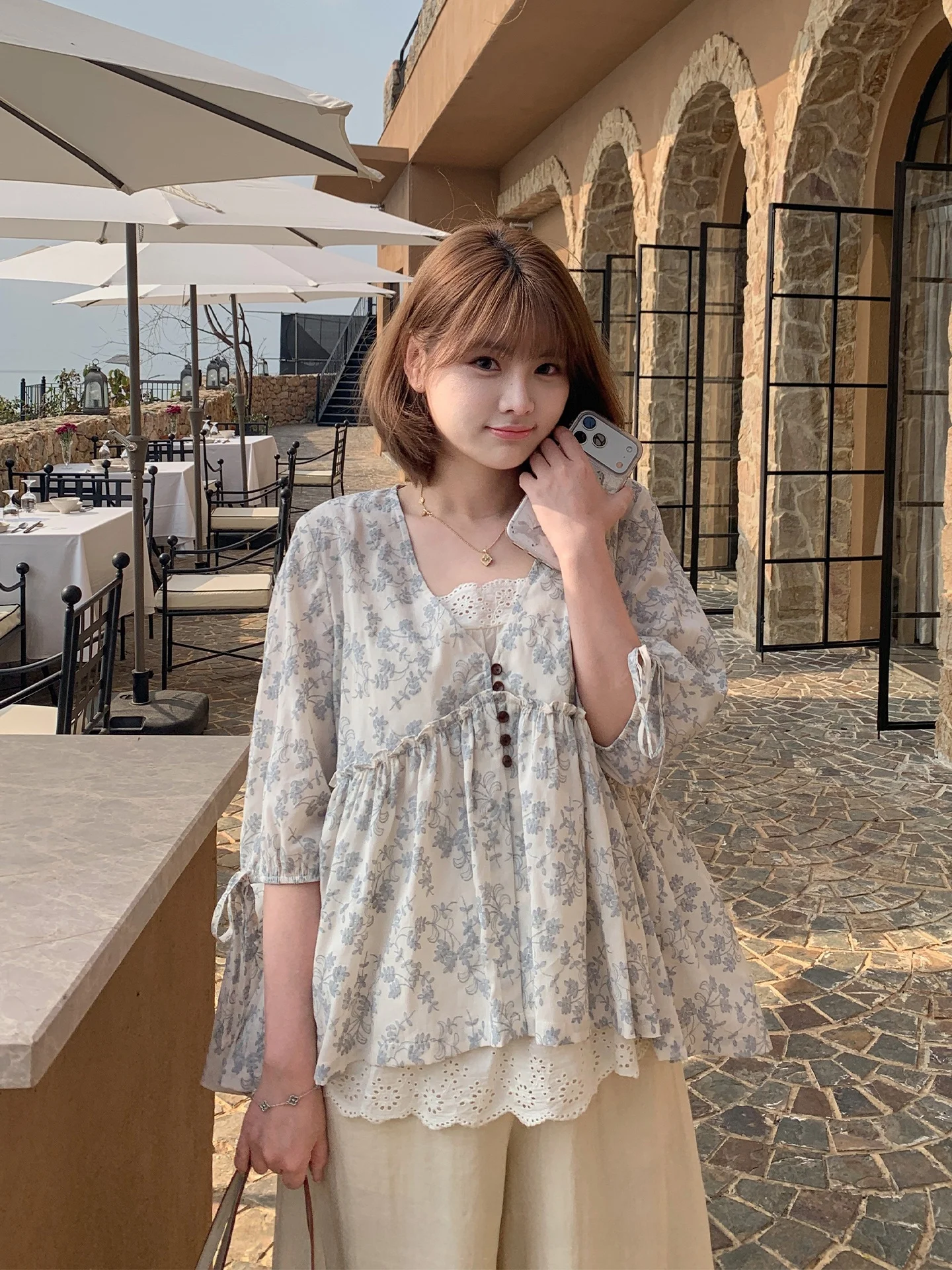 

Новинка: Женская блузка Mashixi больших размеров с цветочным принтом и бретельками, летняя повседневная, с V-образным вырезом, из смесового полиэстера и вискозы