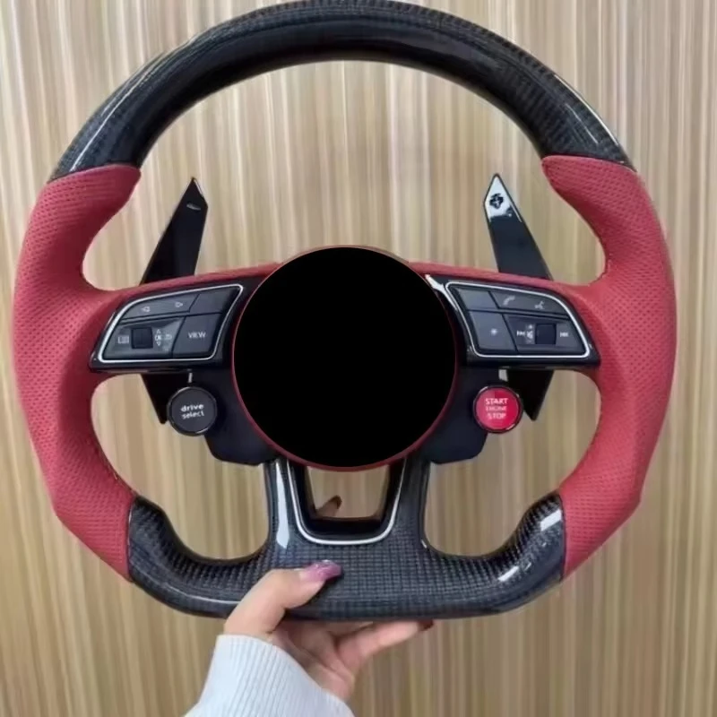 Full steering wheel upgrade Carbon Fiber Sport for AODI A3 A4 B9 A5 RS3 RS4 RS5 S3 S4 S5 RS6 RS7 S6 B8.5