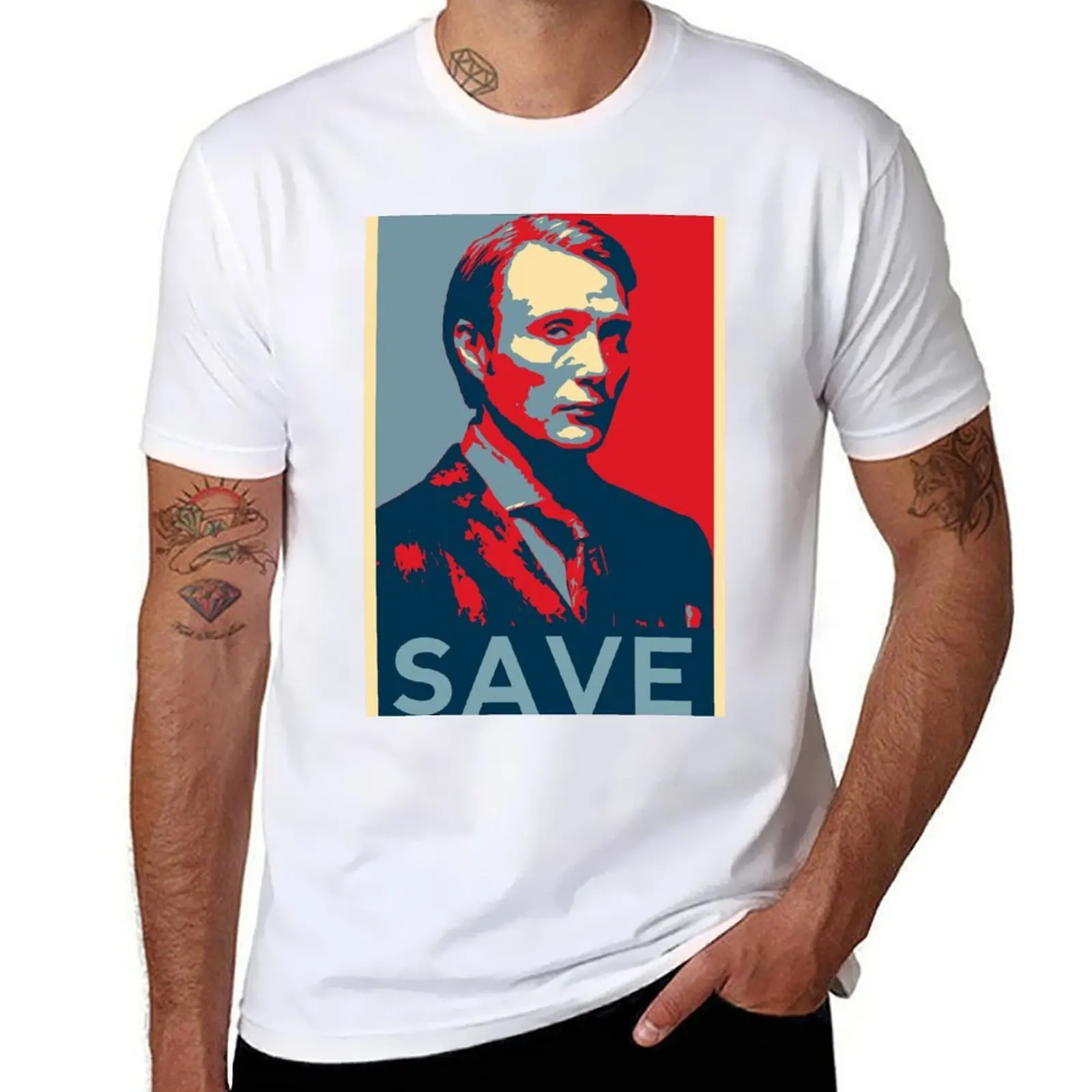 

Save Hannibal T-Shirt printed t shirts for man man t shirts cotton T-Shirt