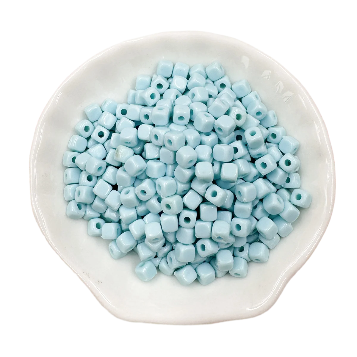 Square DIY 200Pcs 4mm Loose Beads Acrylic Jewelry Accessories Beading Accessory for Bracelet Necklace Handmade Fashion