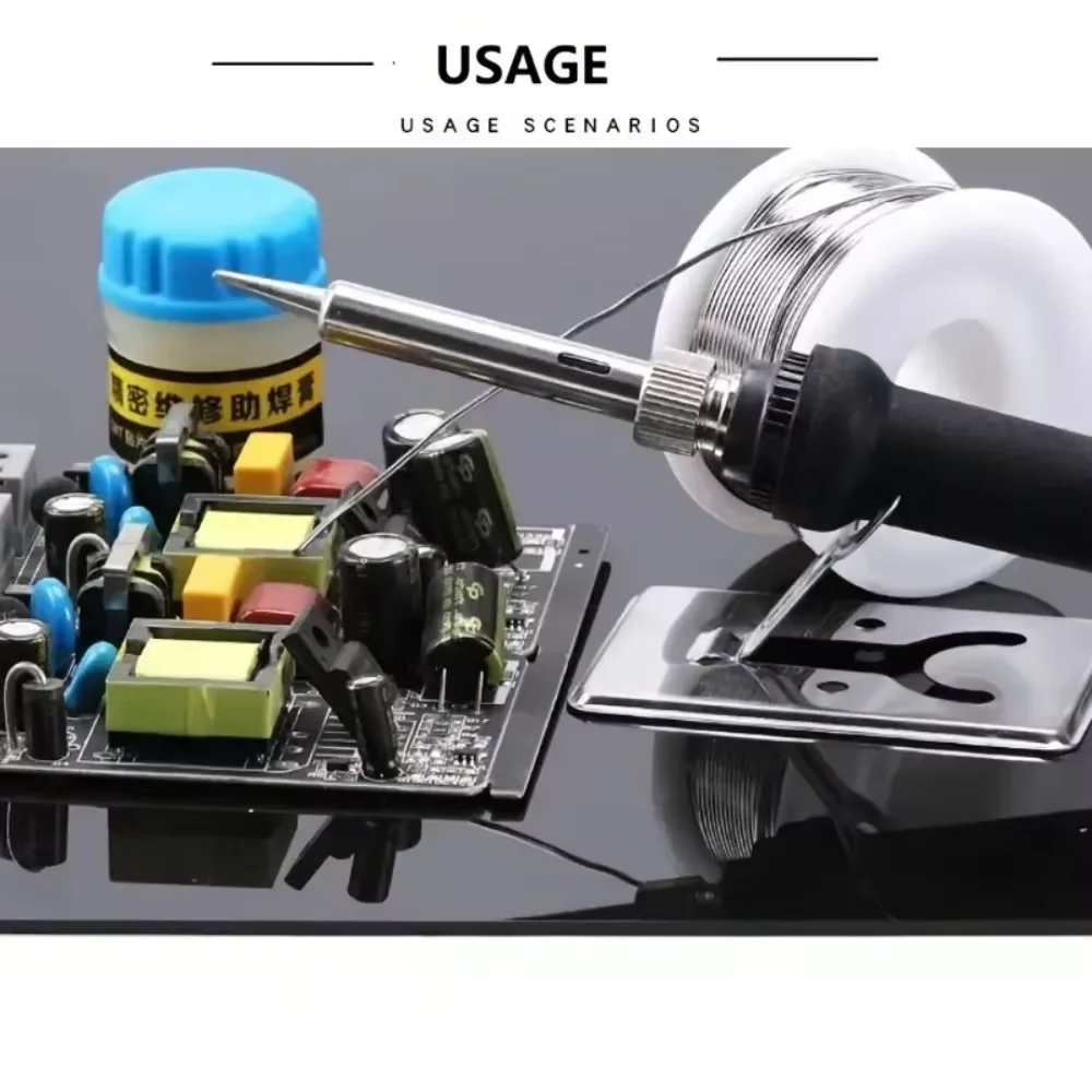 60W Electric Soldering Iron Replaceable Soldering Iron Adjustable Temperature  Head Soldering Iron Pen Welding Kit image 2