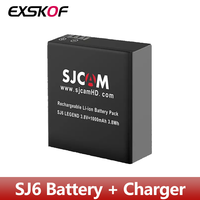 SJCAM SJ6 Battery 3.8V 1000mAh Rechargeable Battery Dual Charger For SJCAM SJ6 Action Camera, Original SJCAM Brand Battery