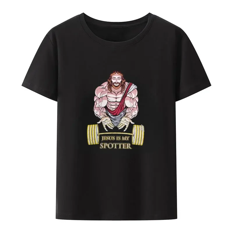 funny gym shirts Father Forgive Me For These Gains-Funny Gym Motivational T Shirt  Reps For Jesus Jesus Is My Spotter Fitness