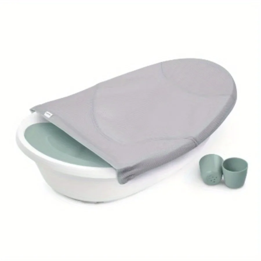 

4-in-1 baby bathtub - grey, spacious bathtub for toddlers to enjoy bathing