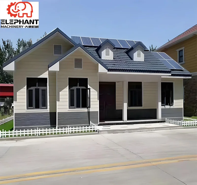 Luxury Modern Prefabricated Villa Apartment House with Light Steel Frame Balcony Wooden Floor and Energy Efficient Design