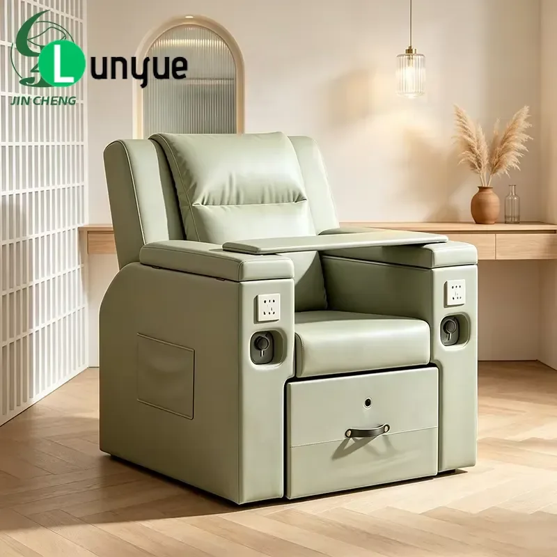 Electric Multifunctional Nail Art Pedicure Chair with Foot Massage and Eyelash Extension Beauty Furniture Comfortable