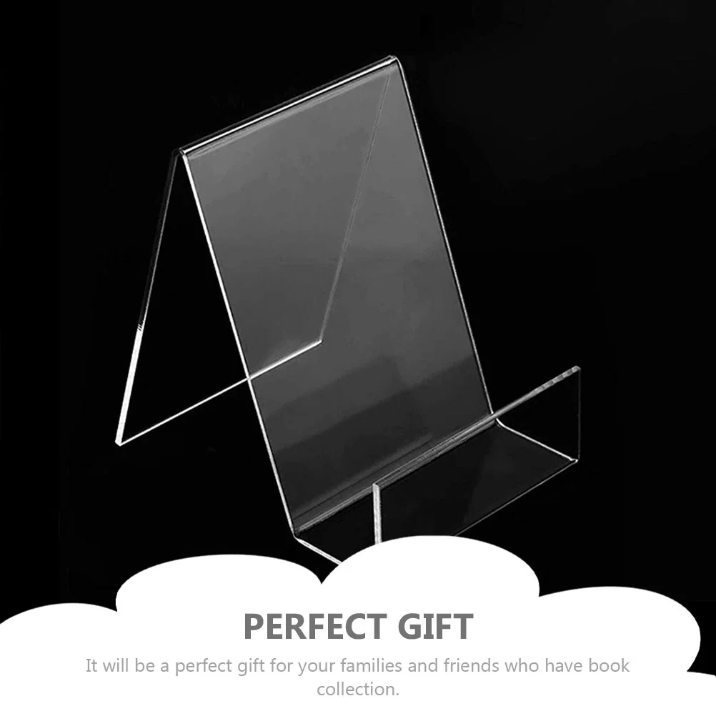 Holders Transparent Display Stand Magazine Rack Clear Book Child Kids Bookshelf