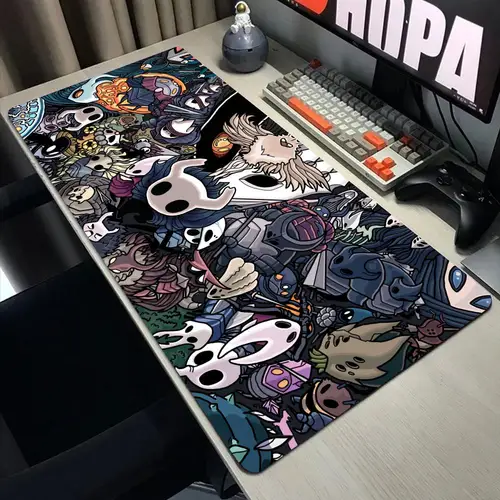 Imagen 1 del producto Alfombrilla de ratón grande de goma 900x400 para PC, alfombrilla de ratón para juegos, accesorios Hollow Knight XXL, alfombrilla para teclado de escritorio, ordenador portátil Mausepa