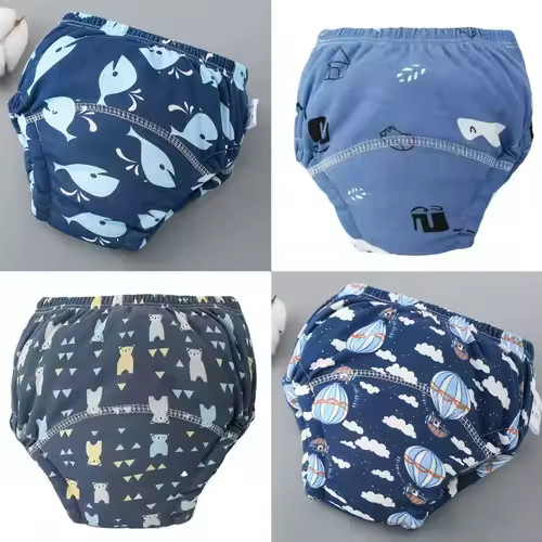4PCS Baby Waterproof Diapers Pee Shorts Underwears Reusable Soft Ecological Cotton Toddler Potty Training Pants For Boys Girls - Image 14