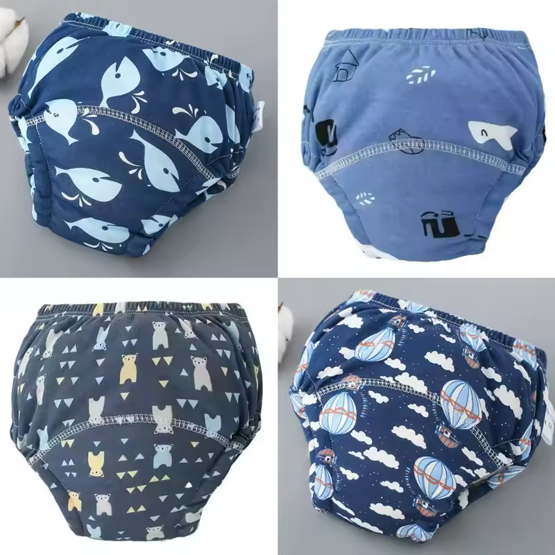 4PCS Baby Waterproof Diapers Pee Shorts Underwears Reusable Soft Ecological Cotton Toddler Potty Training Pants For Boys Girls - Image 14