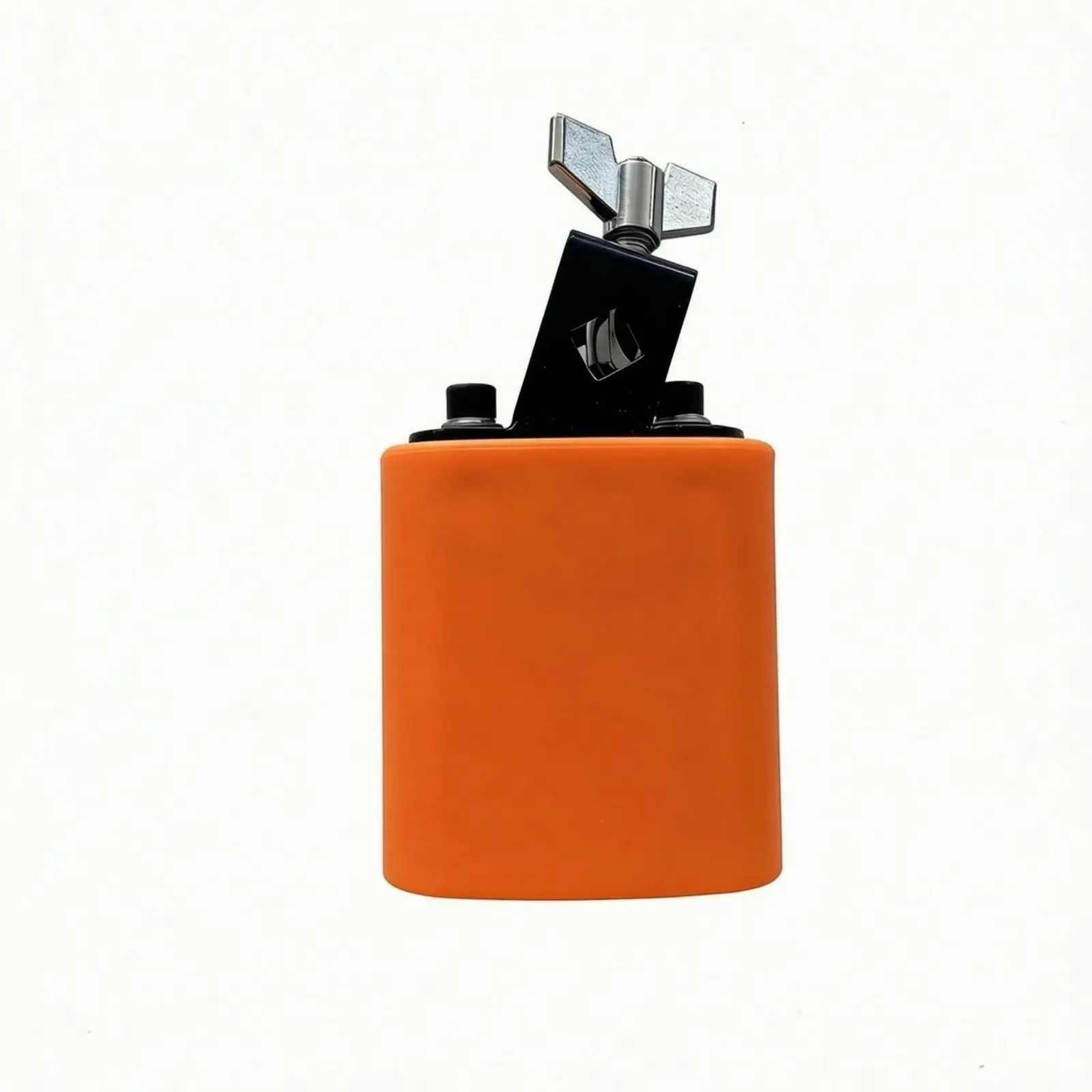 Mountable Percussion Music Rattle for Drum Set Adds High Pitched Mambo Bell Style Accents to Practice