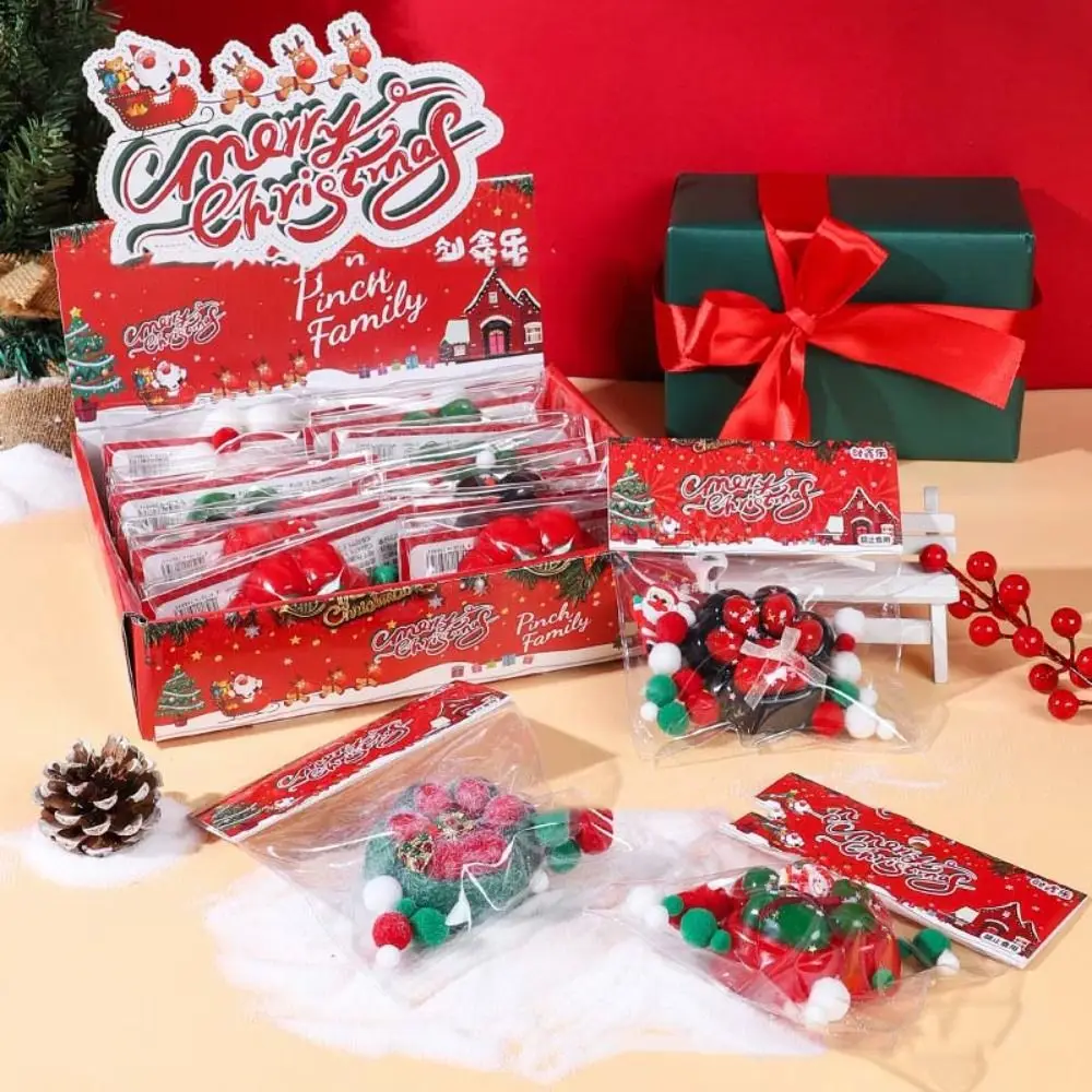 Novidade macio gato pata squeeze brinquedo waffle elástico natal fidget boneca dos desenhos animados donut pitada comida série brinquedo crianças