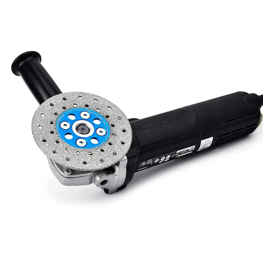 1pc 115mm 다이아몬드 진공 브레이징 조각 톱 조각 블레이드 이동식 5/8 "-11 플랜지 그라인딩 디스크 콘크리트 세라믹 타일 커터