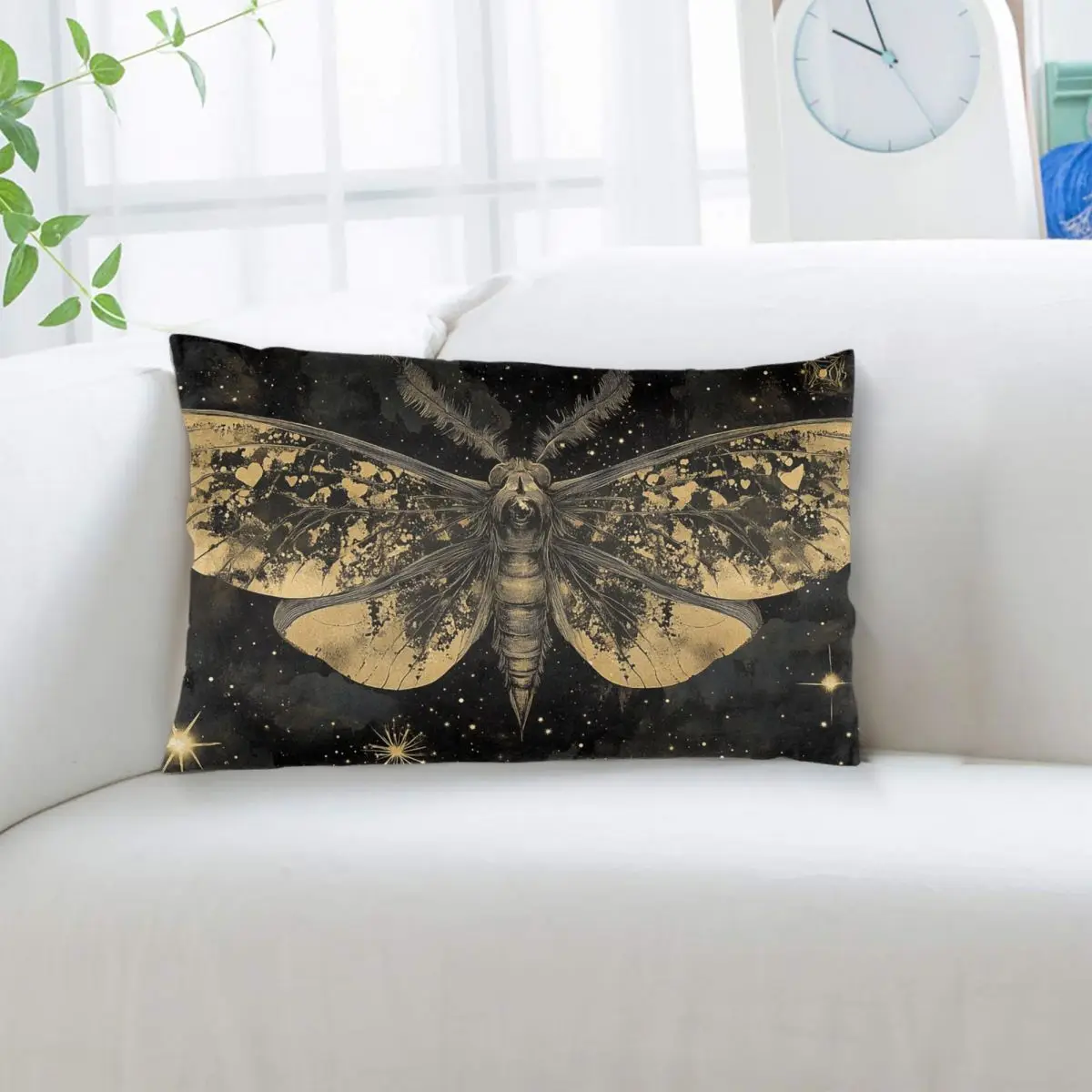 Moth Wings Rectangle Pillowcase Cushion Cover Decor Bedroom Bed Home Comfort Throw Pillow