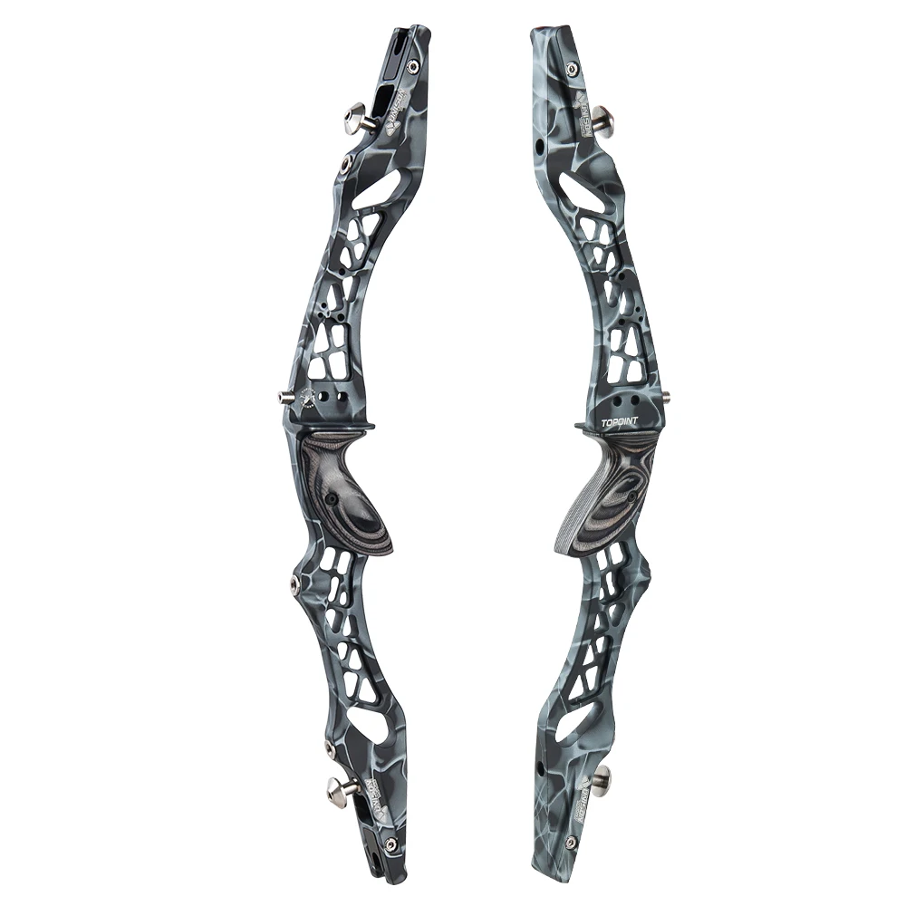 Archery Recurve Bow Riser UNISON 25In CNC Aluminum 6061 T6 Archery Bow Riser All ILF Recurve Bow Limbs RH And LH