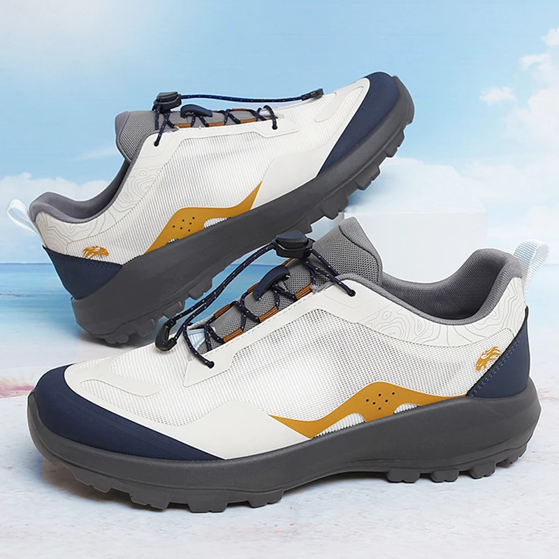 High-Top Men Hiking Boot Winter Outdoor Shoes Lace-Up Non-slip Sports Casual Trekking Boots Man Suede Warm Shoes 39-45