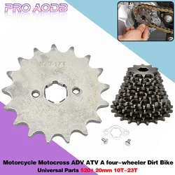 520# 20mm 10T 11T 12T 13T 14T 15T 16T 17T 18T 19T 20T 21T 22T 23T Teeth Front Engine Chain Sprocket With Retainer Plate Locker