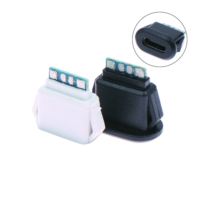 TYPE-C 5Pin Waterproof Connector Direct Compression Female Base Socket Charging Interface Tail Plug Interface