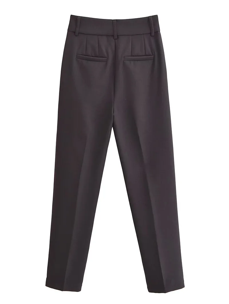 Solid Color All-Match Women's Suit Pants Casual Simple Office Occupation Lady Pencil Trousers High Waist Slimming Long Pants