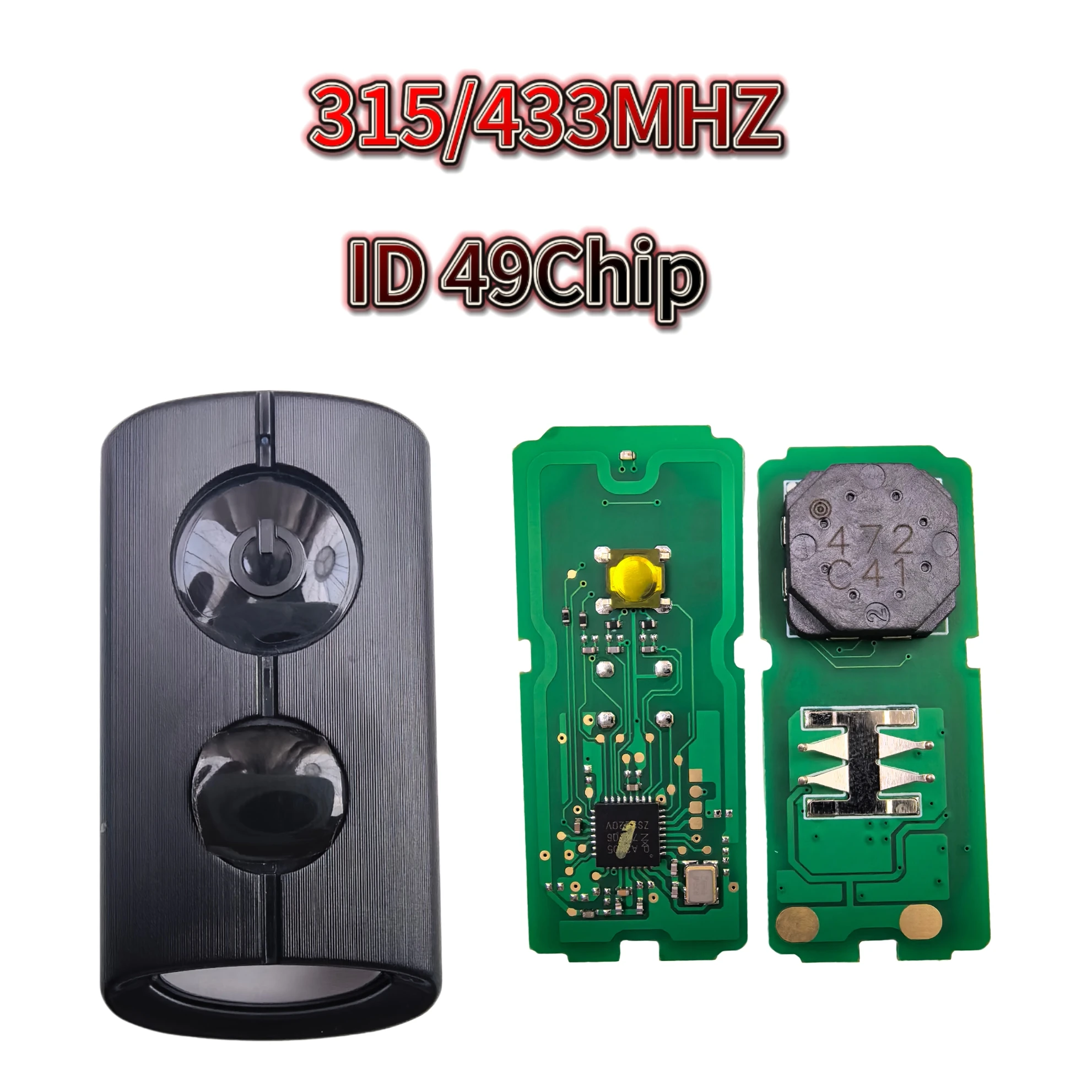 Jingxin 1Button 315MHZ/433.92MHZ ID49 Chip Remote Control Car Key For Yamaha NVX NVX155 XMAX XMAX300 QBIX AEROX JAUNS Car Key