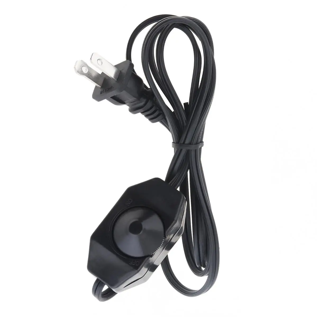 Rotary Dimmer Switch Power Cable Knob Adjustable Controller Switch with 1.4M Extension Power Cord for Dimming