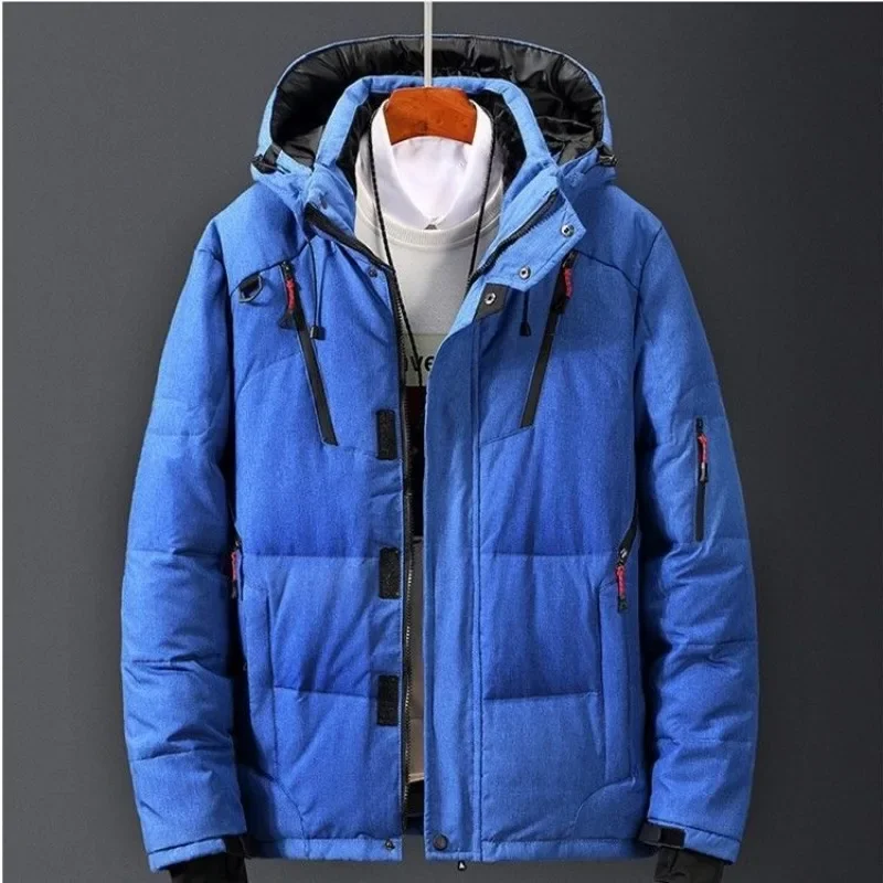 Neue Männer Unten Jacke Winter Mantel Kurze Lose Outdoor Parkas Verdicken Hurricane Lampe Warme Outwear Student Trend Mantel