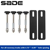 Kit de pines de montaje para tablas de tracción, soporte de tablero de tracción de seguridad apto para todas las pistas de recuperación con espaciado entre orificios de 4,72 ""-6,69""