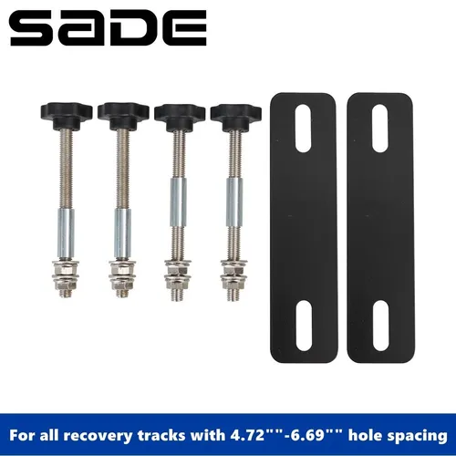 Imagen 1 del producto Kit de pines de montaje para tablas de tracción, soporte de tablero de tracción de seguridad apto para todas las pistas de recuperación con espaciado entre orificios de 4,72 ""-6,69""