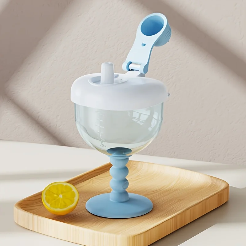 1pc Fun Party Cup for Kids,Cheerful Baby Wine Sippy Cup,Juice Milk Water Training Cup,Plastic Goblet Chalices for Birthday Party