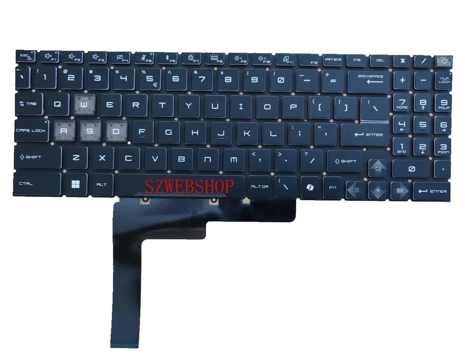 New Laptop US Backlit keyboard For MSI Vector 16 HX A13VHG/A13VIG/A14VIG/A14VHG(MS-15M1)